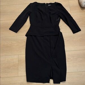Vince Camuto Black Long Sleeve Dress